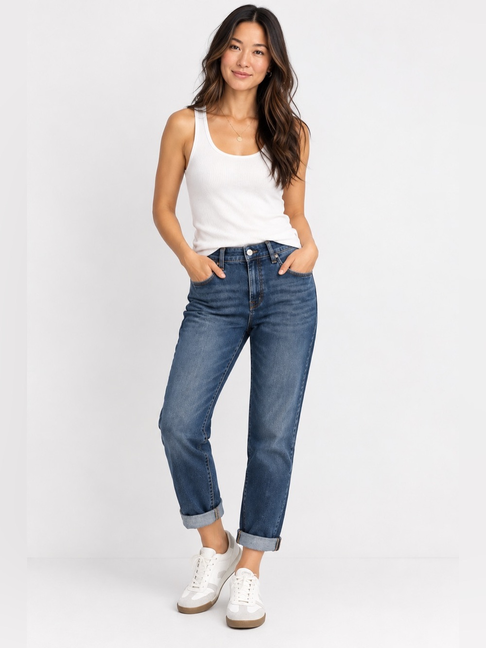 JEN7 by 7 For All Mankind Slim Boyfriend Jeans Size 12 Stretch Denim